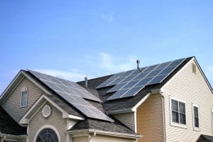 Professional residential solar panel installation