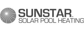 Sunstar Solar Pool Heating logo in grayscale